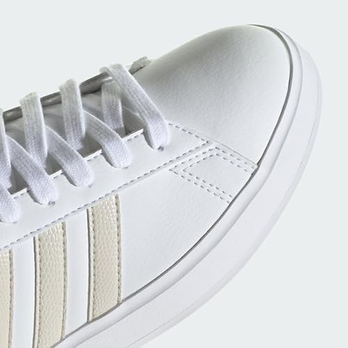 Adidas Tênis Grand Court, Branco nuvem/alumínio/dourado metálico, 36