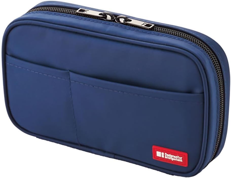 LIHIT LAB Large Capacity Zipper Pencil Case for School Office College