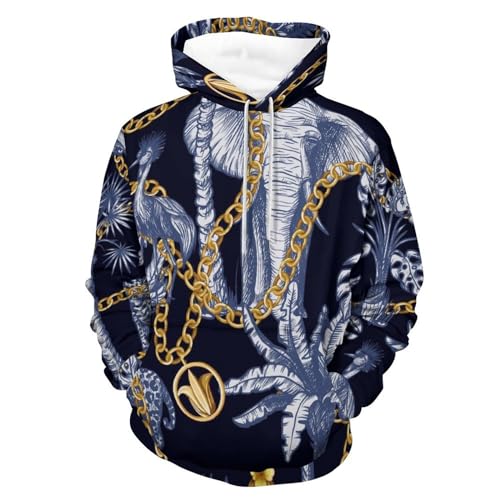 Sweats à capuche manche longue UMENG sweat-shirt imprimé taille S