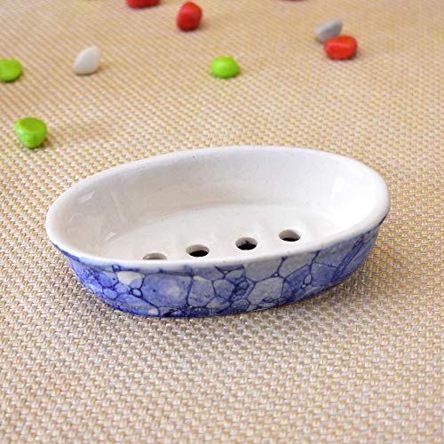 Image of Ceramic Soap Dish Holder, Ceramic Soap Dish Tray Holder