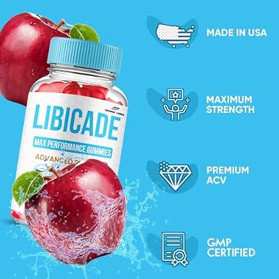 (5 Pack) Libicade Gummies, Maximum Strength Supplement, Advanced All Natural Vitamin Gummies