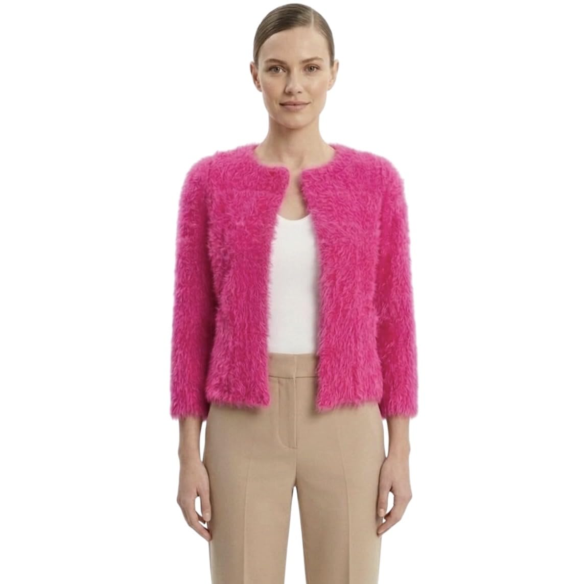 chandre Women Knit Open Front Cardigan Soft Winter Regular Fit-picture-47
