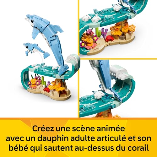 LEGO® Creator 31385 Animaux marins : les beaux dauphins - vue 6
