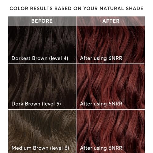 Image of Madison Reed Radiant Hair Color Kit - 6NRR Medium Auburn Red (Portofino Red), Dimensional Gray Hair Blending Permanent Hair Dye, PPD-Free & Ammonia-Free, 2 Pack