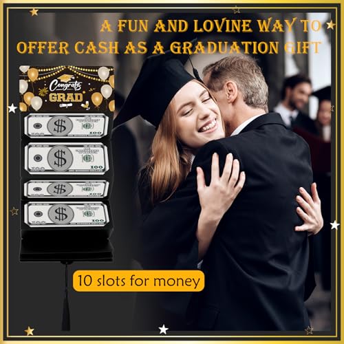 Graduation Money Holder 2025 with 10 Slots, Surprise Congrat Grad Money Envelopes for Cash Gifts, College Middle High School Graduation Gifts Ideas for Girls Boys Daughter Son Men Women2