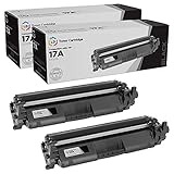 LD Compatible Toner Cartridge Replacement for HP 17A CF217A (Black, 2-Pack)