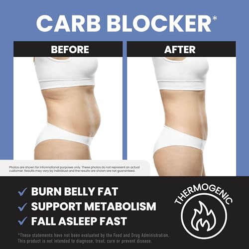Night Time Fat Burner to Shred While You Sleep | Belly Fat Burner, Carb Blocker & Weight Loss Support Supplements | Lose Weight, Support Metabolism & Fall Asleep Fast | 60 Nighttime Diet Pills - Image 6