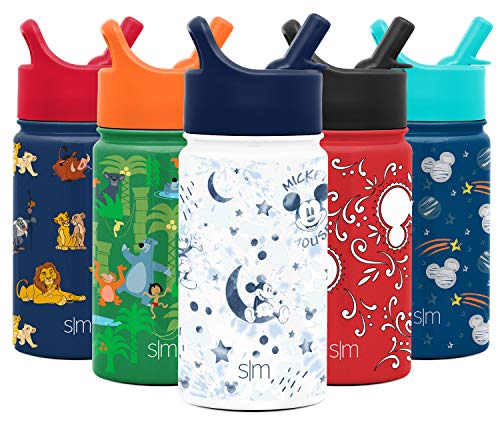 Simple Modern 14oz Disney Summit Kids Water Bottle Thermos with Straw Lid