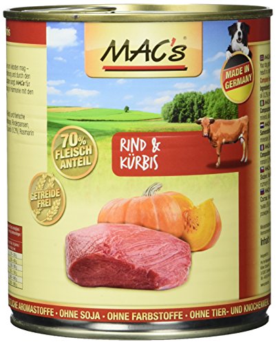 Mac's Rind & Kürbis, 6er Pack (6 x 800 g)