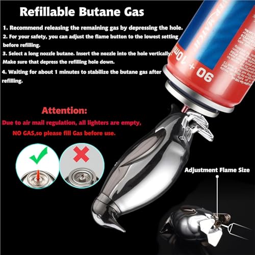 Encendedor Mini Antorcha Pinguino Azul Recargable miniatura 5