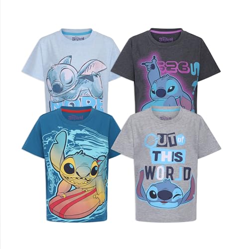T-shirt Lilo & Stitch lot de 4 vêtements manches courtes Disney grand enfant
