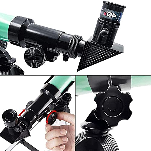 Telescopio refractor astronómico 60mm con trípode ajustable miniatura 5