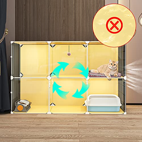 Cage pour chat armoire transparente surdimensionnée pour chaton
