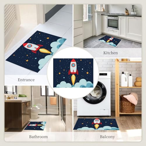 Tapis fusée spatiale lavable en machine et antidérapant pour un entretien facile - 7