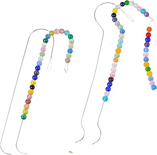 The New Generation of Large Eye Beading Needles with Handles, Handmade DIY Beading Needles, Automatic Beading Machine Matching Needles, Suitable for Making Jewelry Necklaces and Bracelets (4PCS)