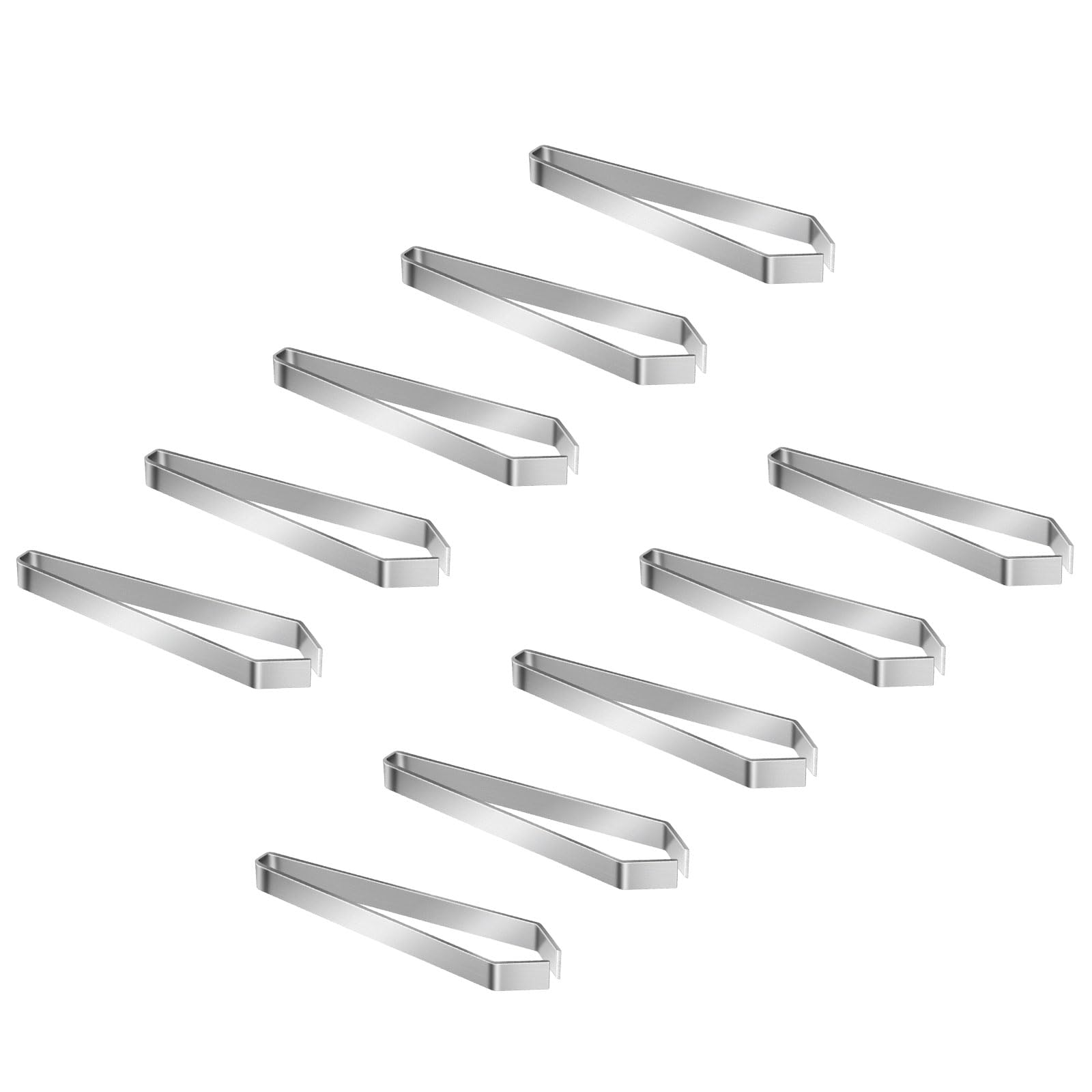 LUCKGONI 10PCS Stainless Steel Tweezers Suitable for Efficient Hair and Bone Removal on Poultry and Fish with Comfortable Grip