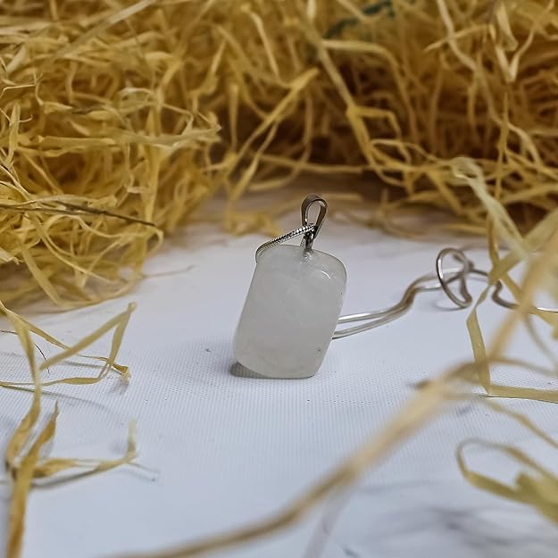 Image of Natural Energizing Crystal Tumble Pendant Handcrafted Healing Stone Jewellery for Positive Energy & Harmony