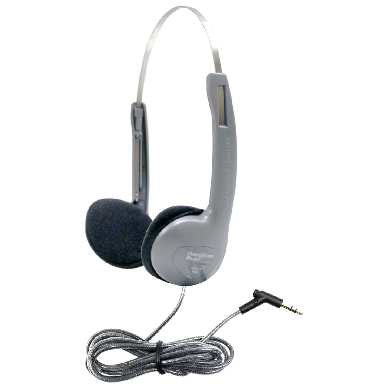 HamiltonBuhl HA-1A Personal Educational Headphone, 3.5 mm Plug, Silver - 100 Pack