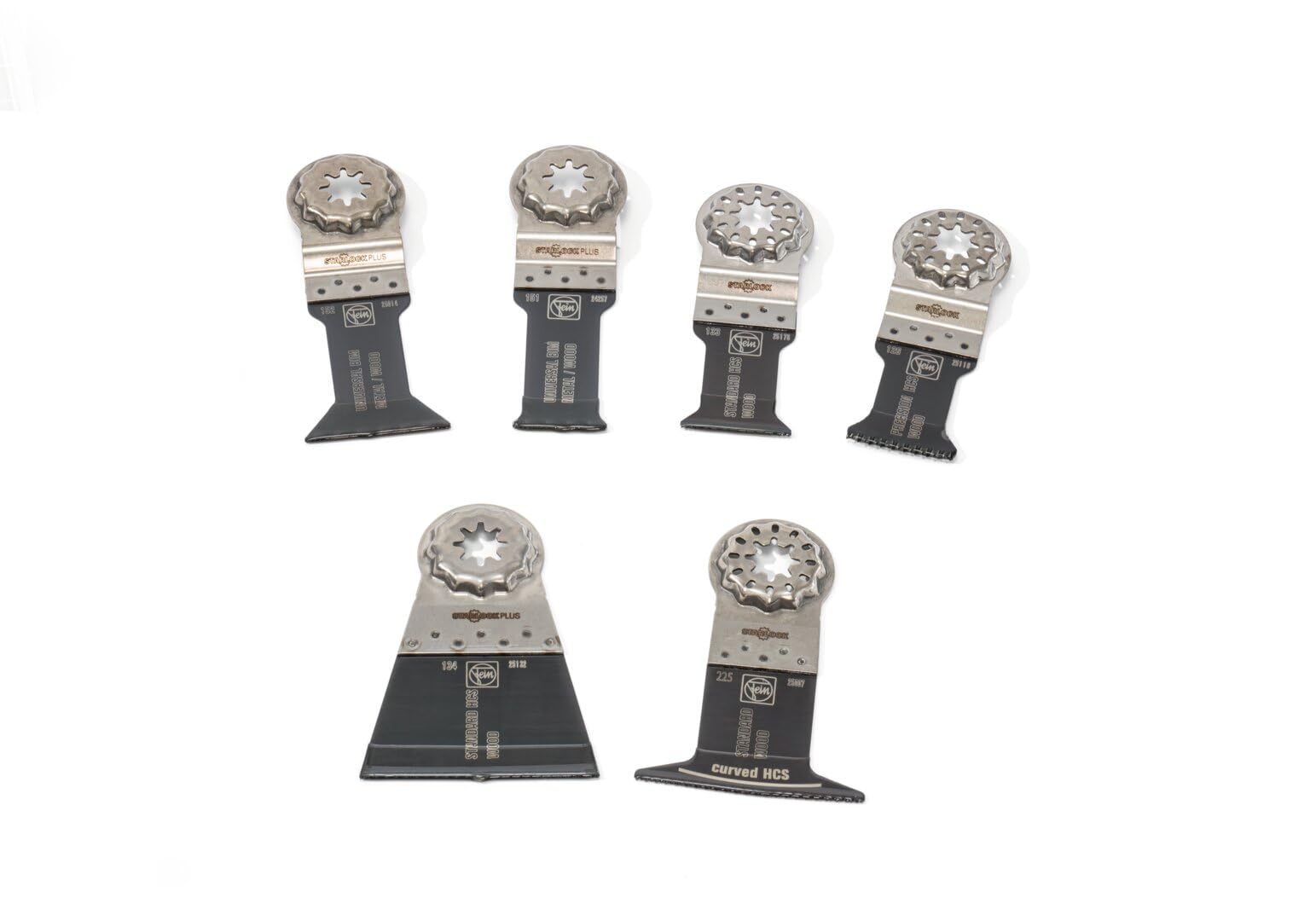 FEIN 4 + 2 Set universale Starlock, Massima versatilità, tagli precisi nei materiali più diversi e interessante vantaggio di prezzo rispetto all'acquisto singolo. Attacco Starlock Plus.