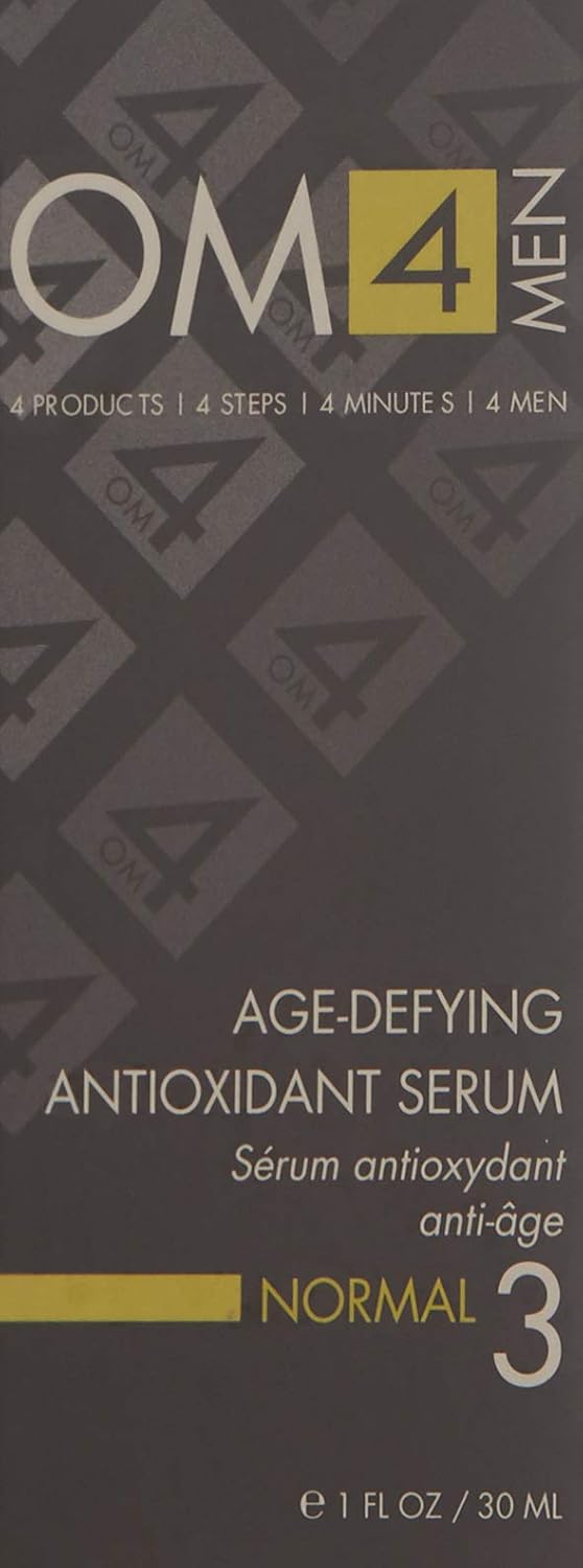 Organic Male OM4 Normal STEP 3: Age-Defying Antioxidant Serum - Men anti-aging light facial Vitamin C solution refines fine lines and wrinkles for men - Image 2