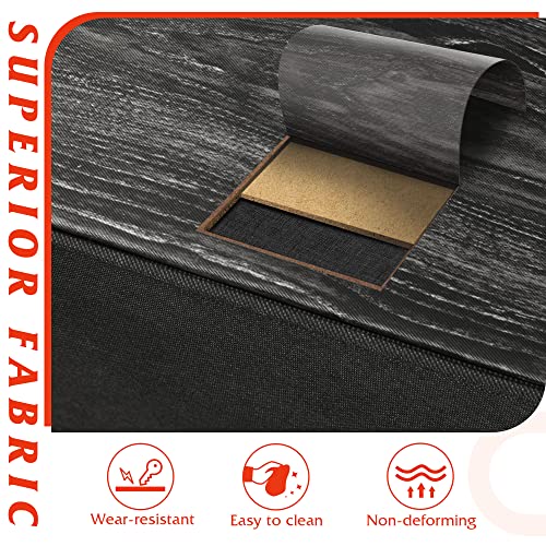 Wlive Fabric Dresser For Bedroom, Tall Dresser With 8 Drawers, Storage Tower With Fabric Bins, Double Dresser, Chest Of Drawers For Closet, Living Room, Dormitory, Charcoal Black Wood Grain Print #TOP7