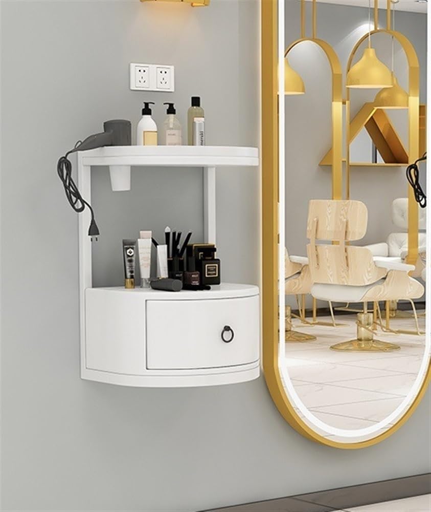 AYCDL Floating Nightstands with Drawers, Wood Wall Nightstands, Small Wall Shelves for Bedroom, Floating Drawers for Bedroom Bathroom Salon,White
