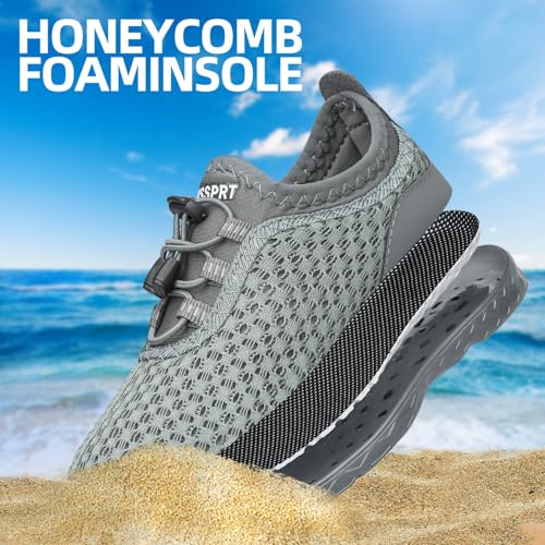 Image of DOUSSPRT Water Shoes for Kids Boys Girls Quick Dry Beach Sports Swim Pool Aqua Shoes for Toddler /Little Kid /Big Kid