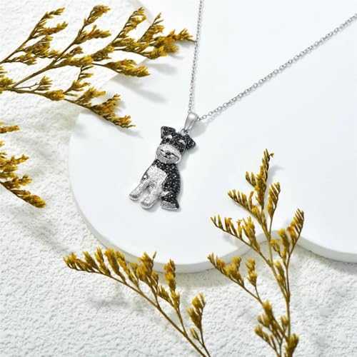 Bijoux commémoratifs pour chiots et collier pendentif Schnauzer élégant - 3