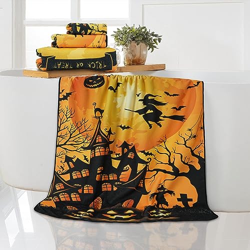 Aspmiz BE3P-MJ-055-0-P#6 3Pcs Halloween Beach Towel Set With Bath Towel thumb #1