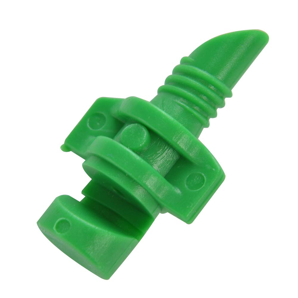 Wixine 100Pcs EZ Clone Sprayer Nozzle Jet Mister Cloning Machine Hydroponic 90°/180°/360° (180° Green)