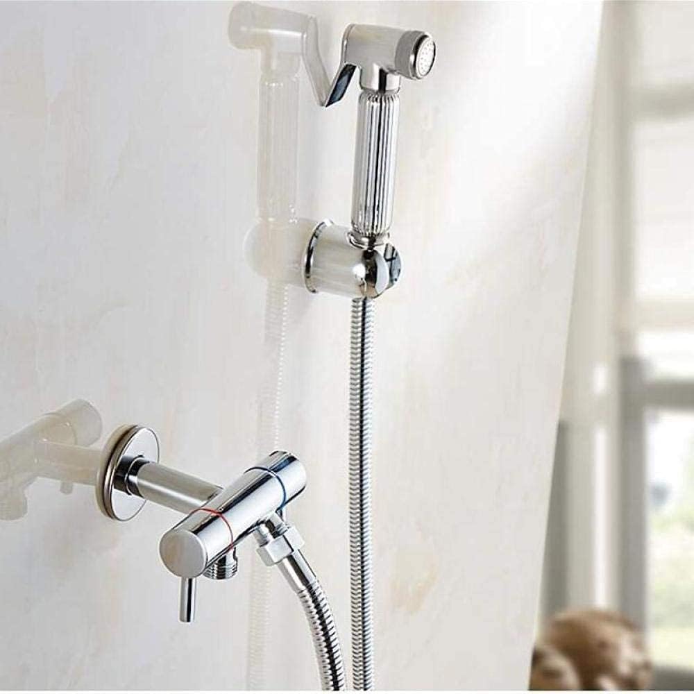 Faucets, Handheld Bidet Shower Set Gold Brass Copper Bidet Sprayer Toilet Bidet Faucet Wash Gun Tap Wall Mounted Gold