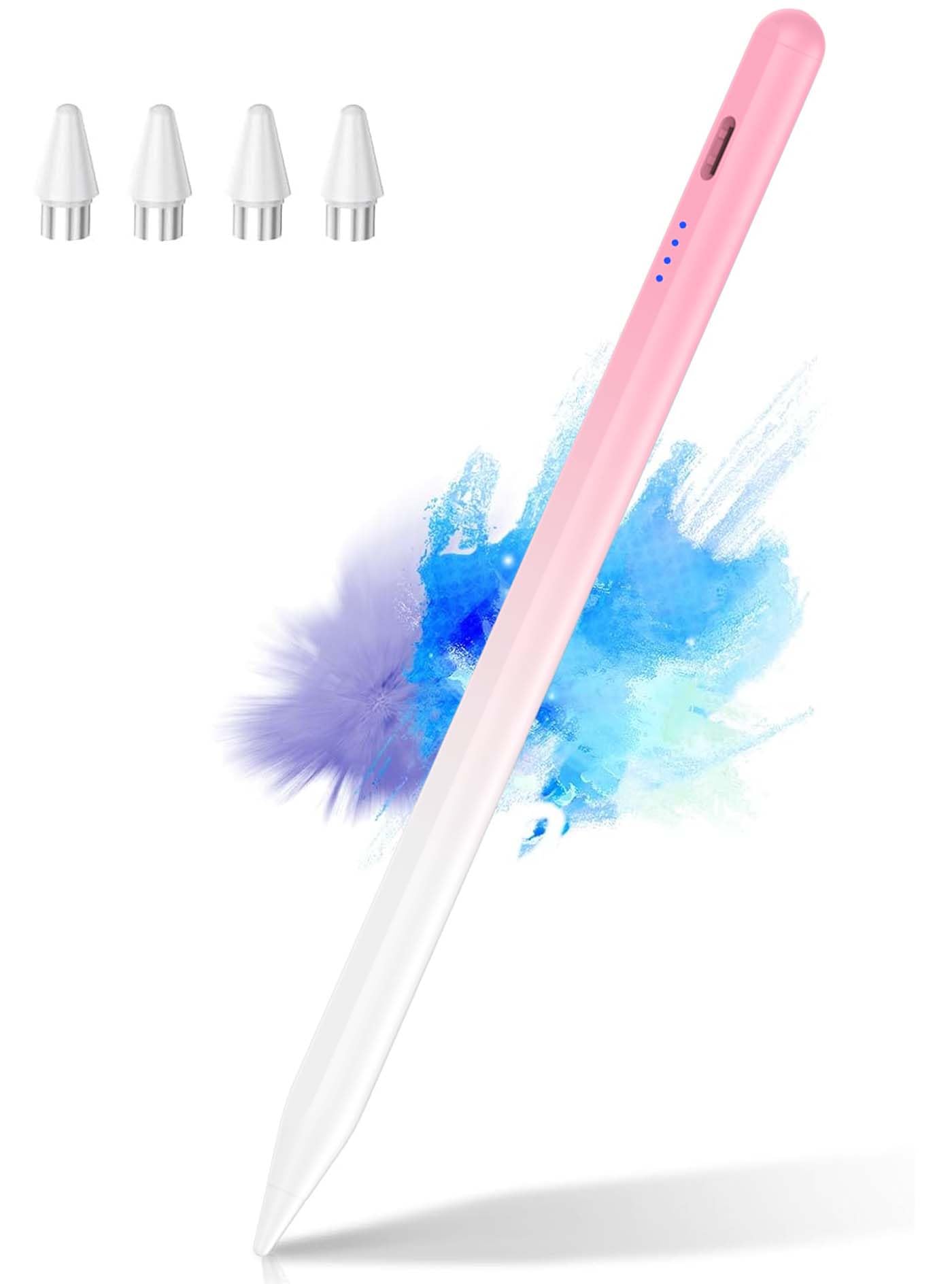 CMARS - Penna stilo universale per touchscreen, per tablet Apple iPad/iPhone/Samsung/Huawei/Xiaomi/Android e altri dispositivi, pennino ricaricabile per tablet con funzione magnetica, colore rosa