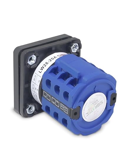 Chave Rotativa Seletora Unipolar 20A | LW28-20 5 Posições