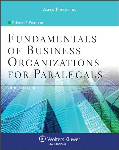 Fundamentals of Business Organizations for Paralegals