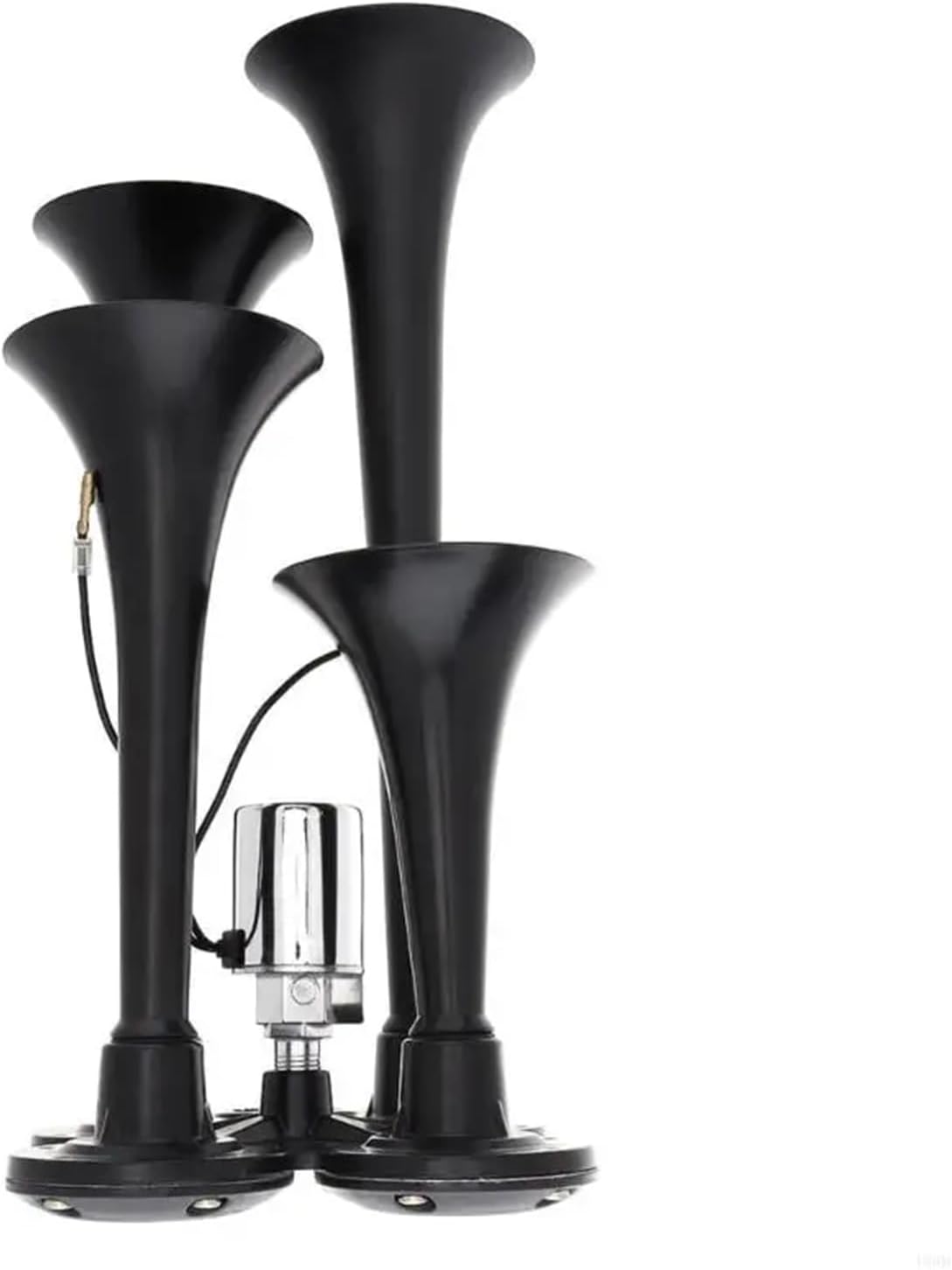 2025 4 Tube Regulate Air Horn Metal Building Loud Sound Compatible with Car Motorbike