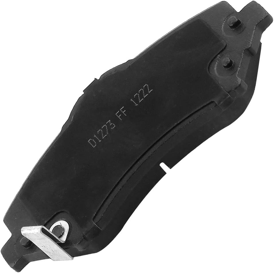 D1273 Front Disc Brake Pads Compatible with 2018 Jeep Wrangler JK, 2007-2018 Jeep Wrangler, 2008-2013 Jeep Liberty, 2009-2013 Dodge Journey, 2008-2016 Dodge Grand Caravan, 2009-2014 VW Routan