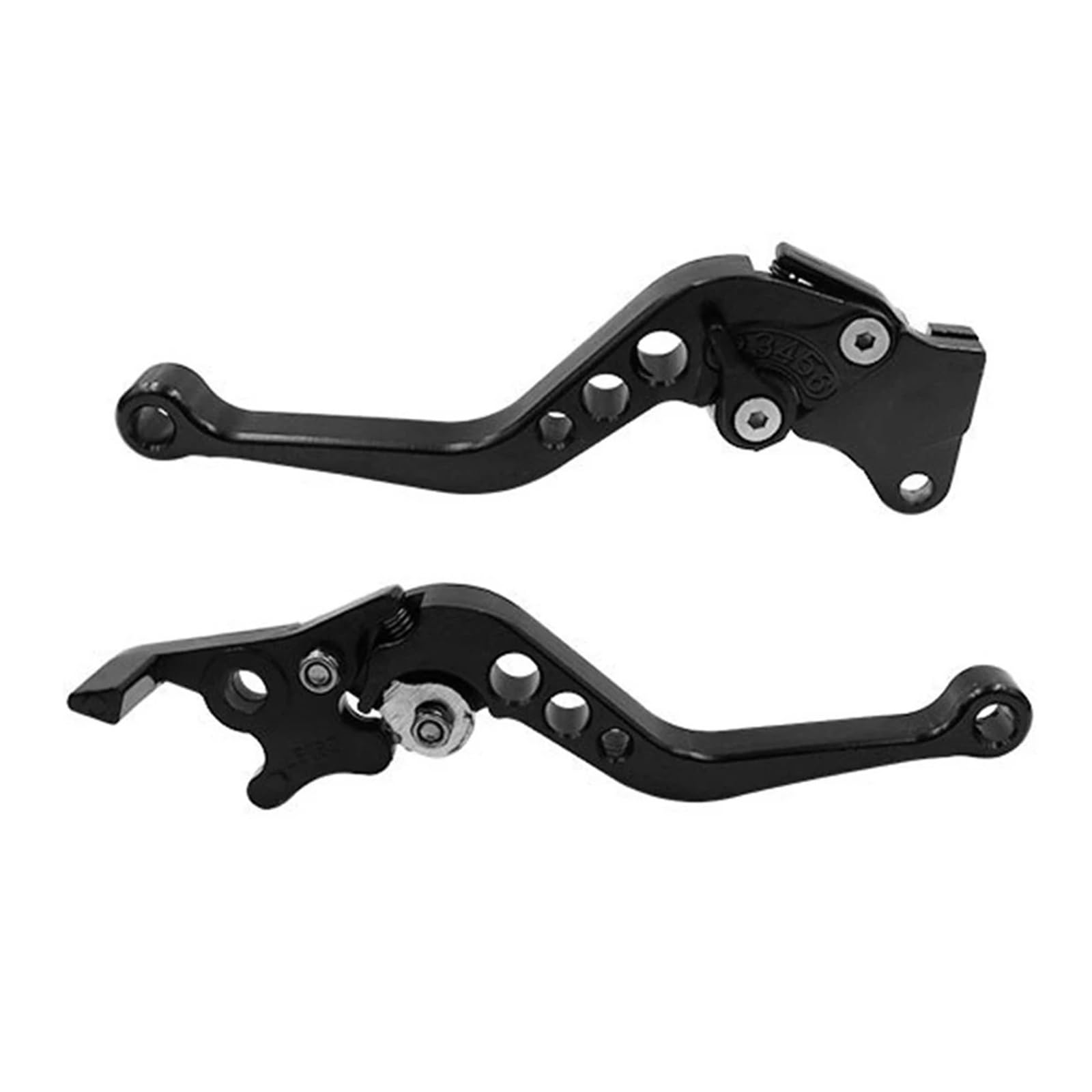 Hsyduhae Black Motorbike Brake Levers 2Pcs Universal Aluminum Alloy Motorcycle Brake Handle Motorbike Modification Motor Clutch Drum Lever(Black)