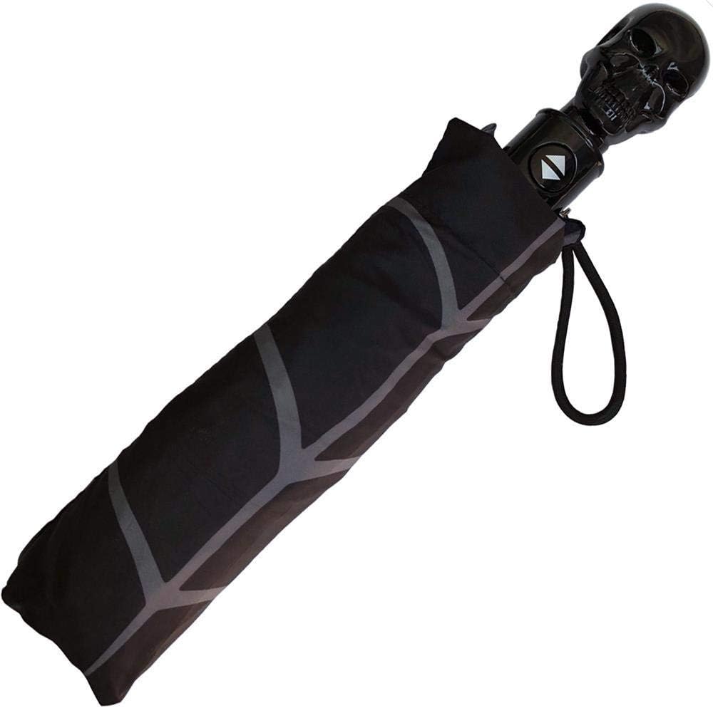 Kreepsville 666 Skull Handle Spiderweb Umbrella - Image 2