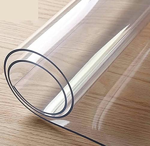 GSPURS PVC Protector de Mesa Transparente de Protector de Mesa Impermeable Transparente Protector para mesas de Cocina,mesas de Comedor,Mantel,Mesa de Escritorio1.6 mm30x40cm/12x16in Cover