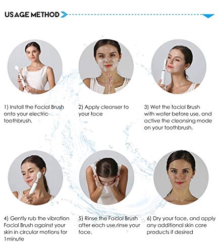 Lezhisnug Cabeça de escova de limpeza facial para PHILIPS Sonicare FlexCare Diamond Clean HX6064 HX6