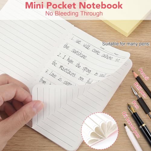 Image of BESARME 16 Pack Mini Notebooks Bulk, Small Lined Pocket Notebook End of Year Gifts for Students Elementary School Graduation Gifts for Kids Students School Supplies