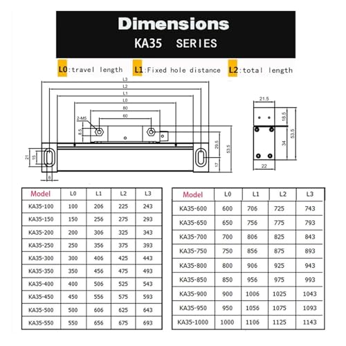 Juego 2 Ejes DRO Escalas Digitales 0.005mm 70-1020mm miniatura 5