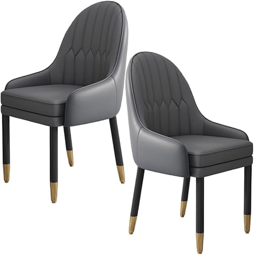 Miniatura 12 de YVYKFZD Sillas de comedor de cuero, juego de sillas de comedor, silla de cocina con patas y respaldo de madera, sillón tapizado, silla auxiliar