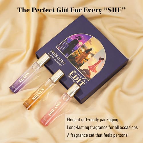 Image of Swiss Beauty The She Edit | 3-In-1 Perfume Gift Box | Long-Lasting Fragrances | Travel-Friendly | Perfect For Gifting | 45ml
