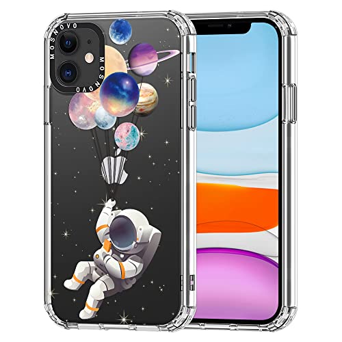 Mosnovo Compatible With Iphone 11 Case, [Buffertech 6.6 Ft Drop Impact] [Anti Peel Off Tech] Clear Tpu Shockproof Bumper Phone Case Cover With Astronaut Designed For Iphone 11 6.1" #TOP8