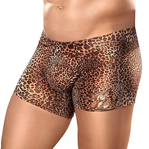 Male Power Animal Leopard Pouch Short, Medium