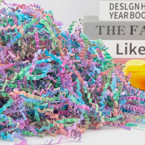 Image of Caleihd Crinkle Cut Paper Shred Filler Gift Cushion Streamer Multi-color
