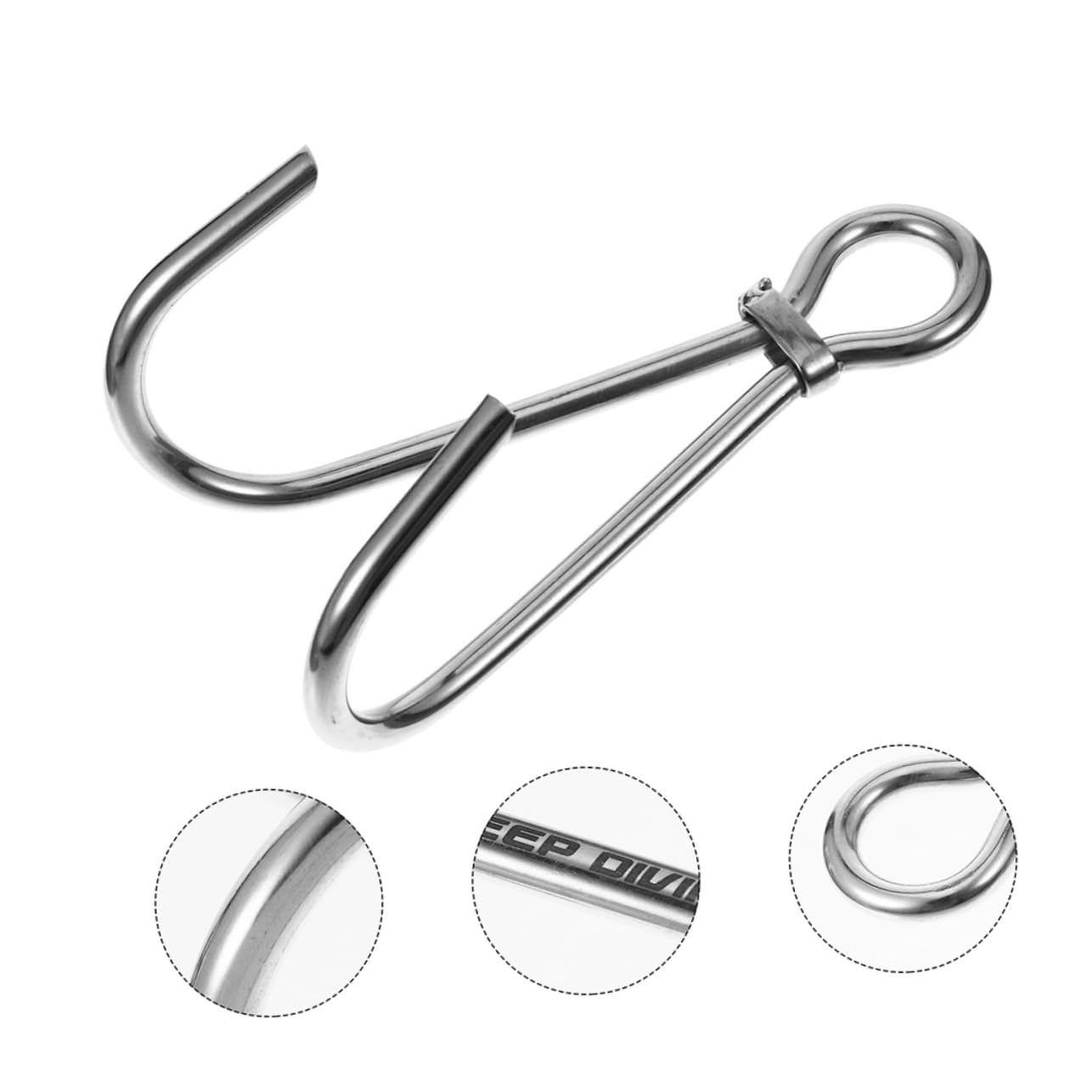 Parliky Practical Diving Double Hook Steel Diving Reef Hook Lightweight and Portable for Underwater Exploration