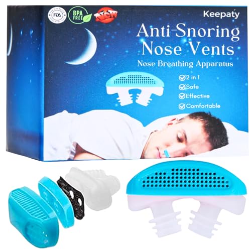 Keepaty Anti-Snoring Devices Snoring Solutions Nose Air Purifiers to Stop Snoring Snoring Reduction Aids for Men Women Best Solutions to Relieve Congested Breathing Comfortable Sleep