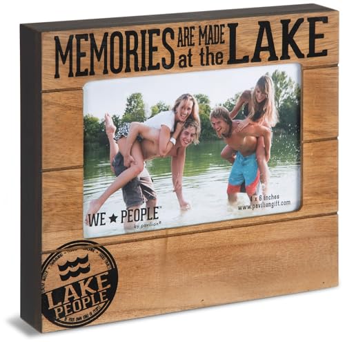 Pavilion Gift Company 67065 Memories are Made at The Lake Photo Frame, 7-1/2 x 6-3/4